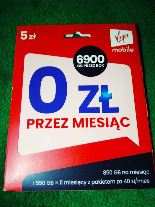 883 _ 544 _ 882 Złoty prosty numer nowy starter Virgin