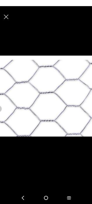 Rede galinheiro de torção tripla