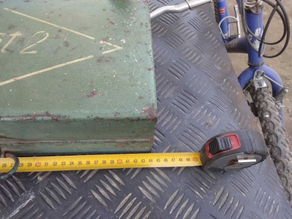 skrzynia metalowa ROMET 2 WRONKI duża sama stal
