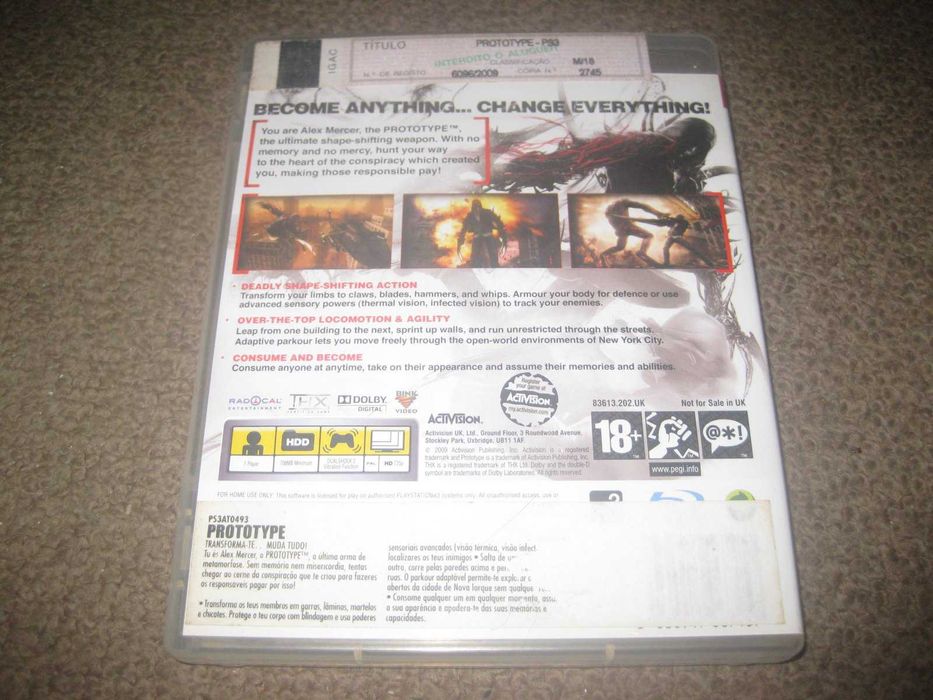 Prototype" Game for PlayStation 3/Complete!64584889283843121