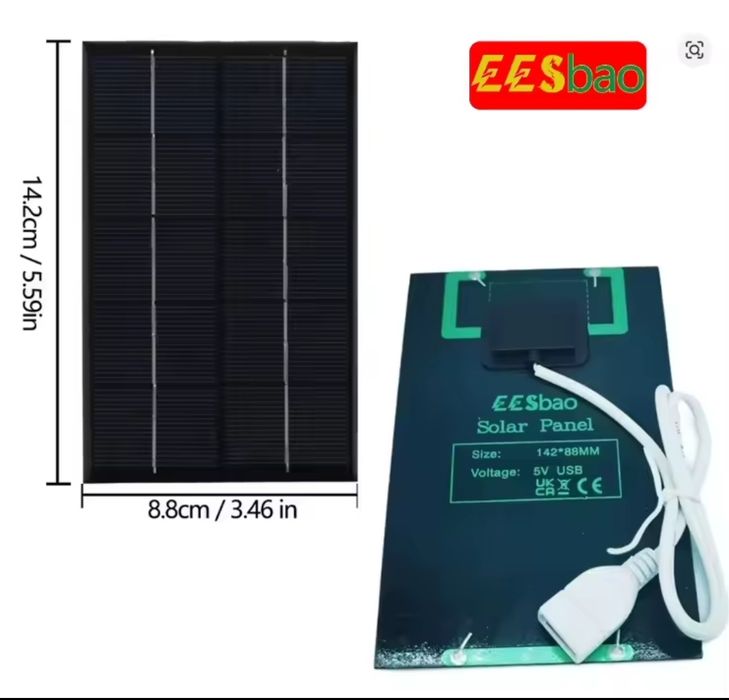 Потужна міні сонячна панель 5 Вт