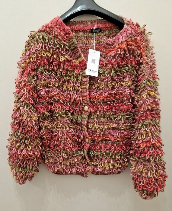 Sweter, kardigan Minouu,  multikolor, wiosna