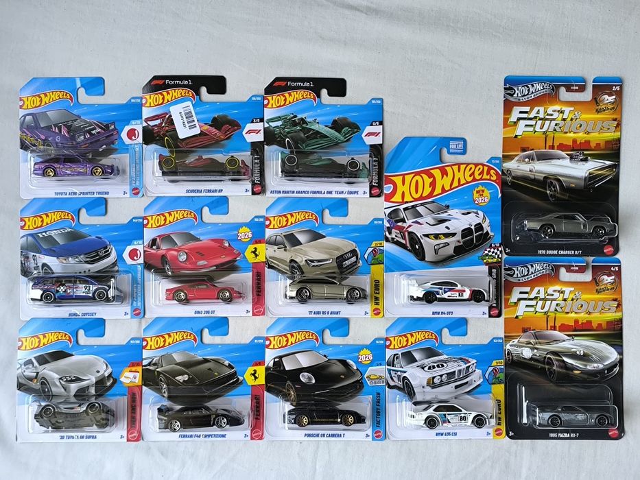 NEW! 2026 Ferrari Mercedes BMW Porsche Hot Wheels/Хот Вилс Mainline