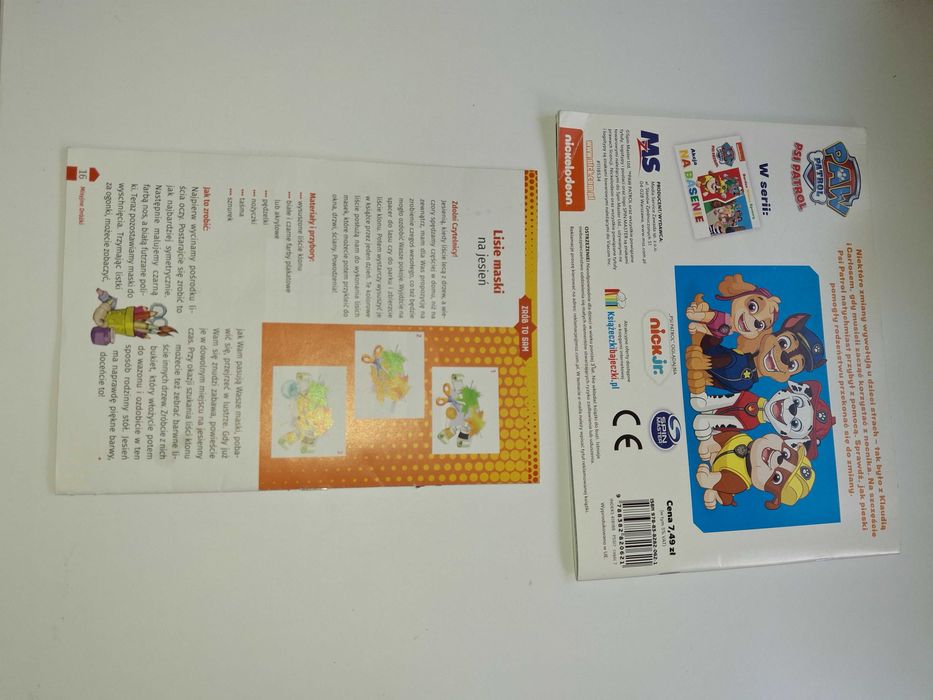 Zestaw książeczek dla dzieci Czas na nocnik Psi Patrol, Wyprawa do Ek