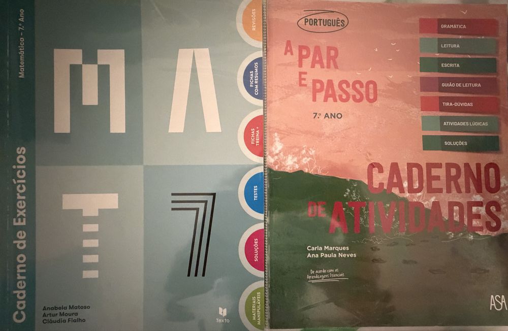 Cadernos de fichas 7 ano