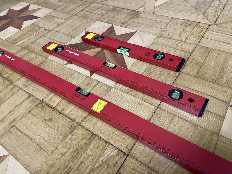 Уровень 3 глазка 45°/90°/180° 400мм, 600мм, 1000мм PARKSIDE