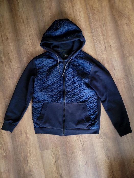 Granatowa bluza z kapturem na zamek Reserved L męska