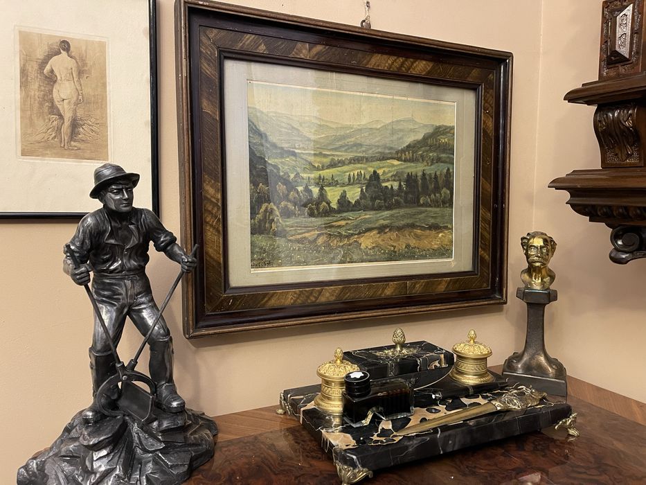 Adolf Obst kotlina klodzka piekny obraz