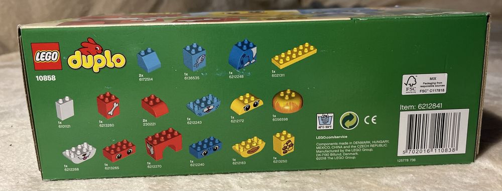 Lego duplo zwierzaki 10858 Moje pierwsze zwierzątka