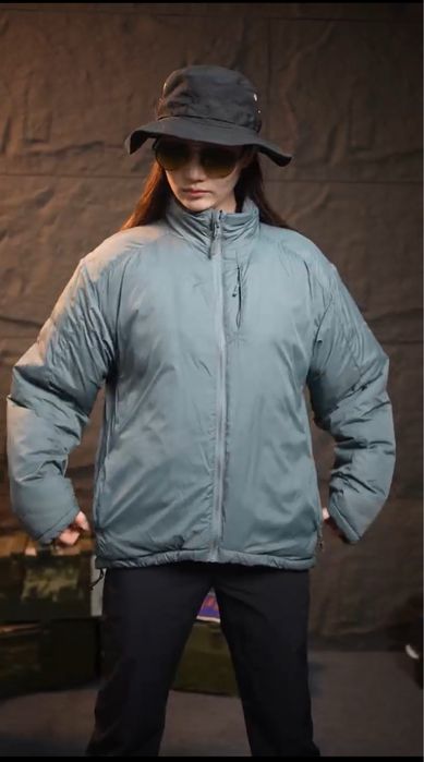 Безкоштовна доставка Сіра  олива  куртка левел7  розміри від с до 3хл