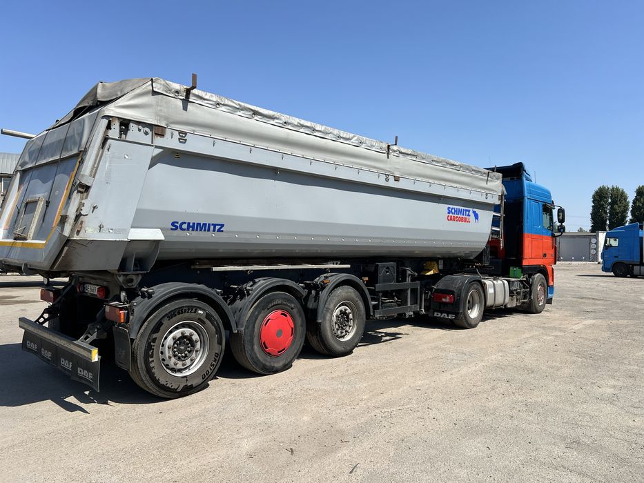 DAF XF 105 2013 рік причеп самоскид Schmitz 2017 рік