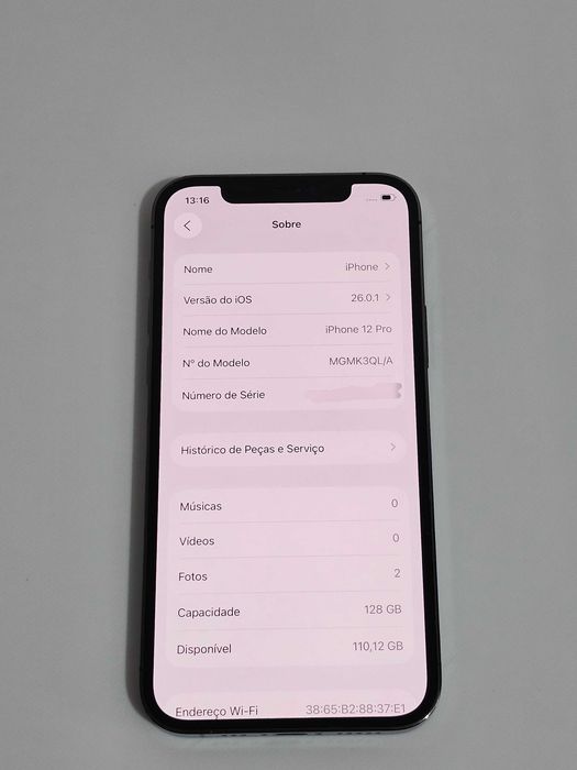 Iphone 12PRO 128GB. 100% Bateria. Muito bom