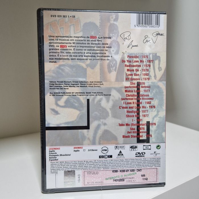 Kiss - Kiss My axx - DVD - artigo novo ainda no plástico original