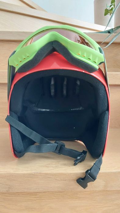 Kask narciarski i gogle dziecięce