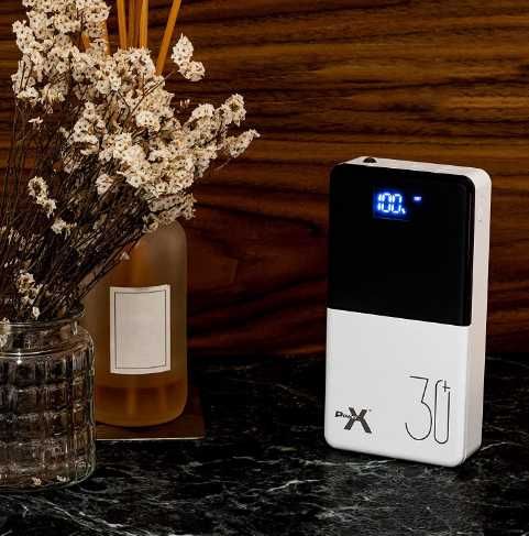 Power Bank Повербанк 30000мАч PowerX Q500 / Внешний аккумулятор / Новый белый
