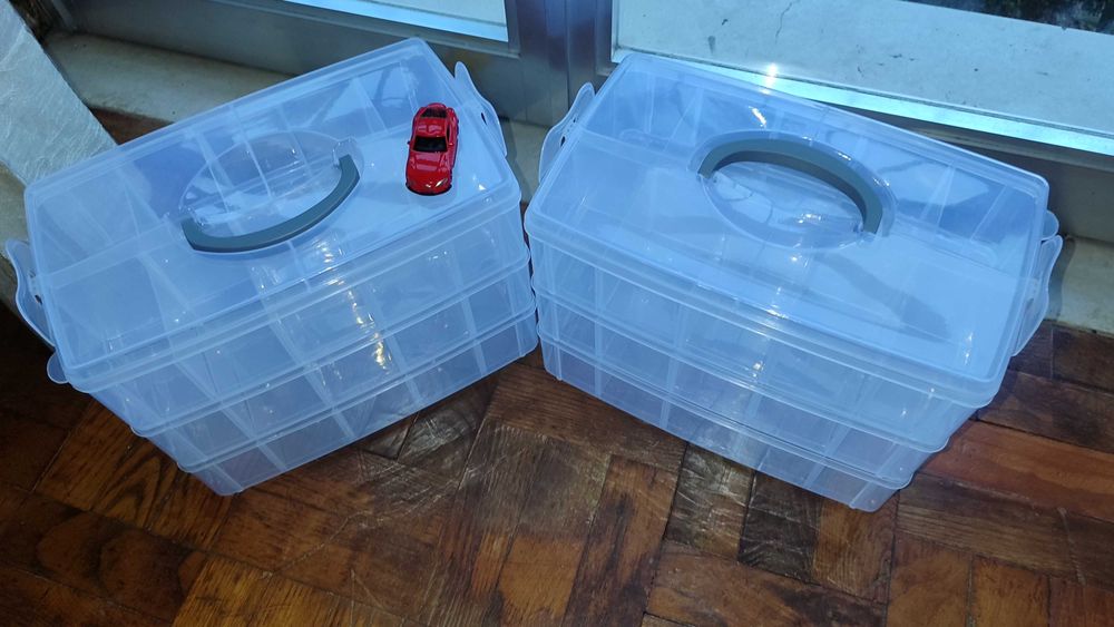 Caixa organizadora de miniaturas (ex. Carros minis, jóias)