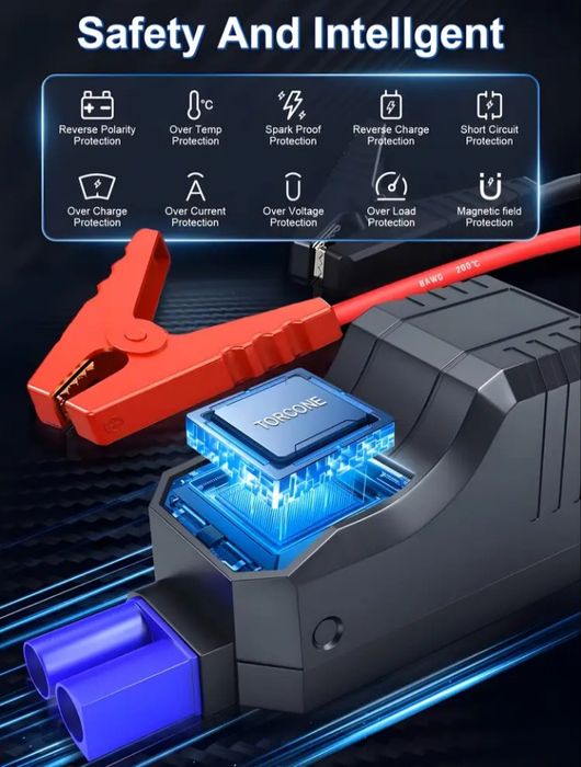 Бустер 1200А, пусковое для авто Car Jumps Starter