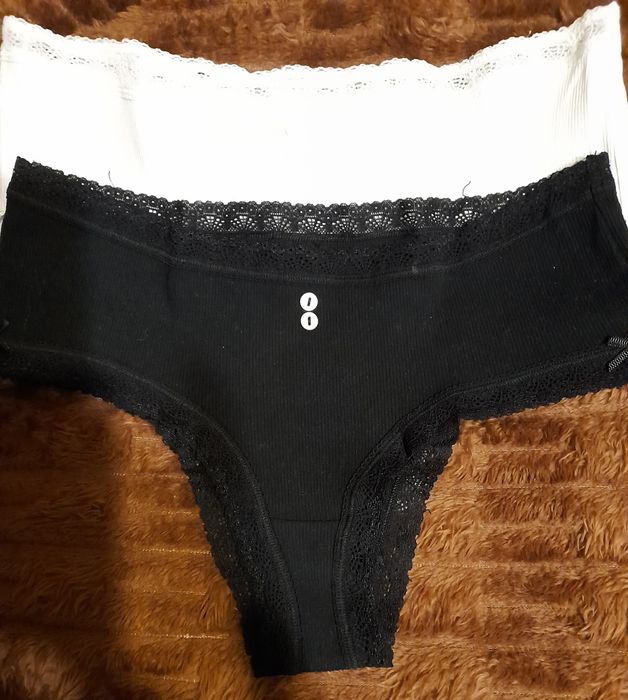 Figi Damskie Bawełna Prązkowana