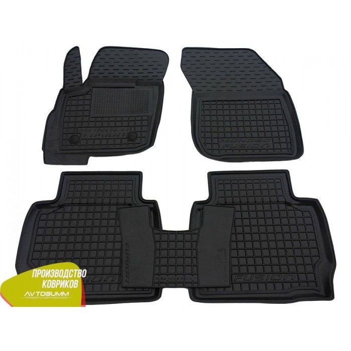 коврики Ford Fusion Fiat 500 E_L_X  Kia Sorento Nissan Micra автогум / коврики в салон форд фюжен / Фиат 500 / Киа соренто / нисан микра / резиновые