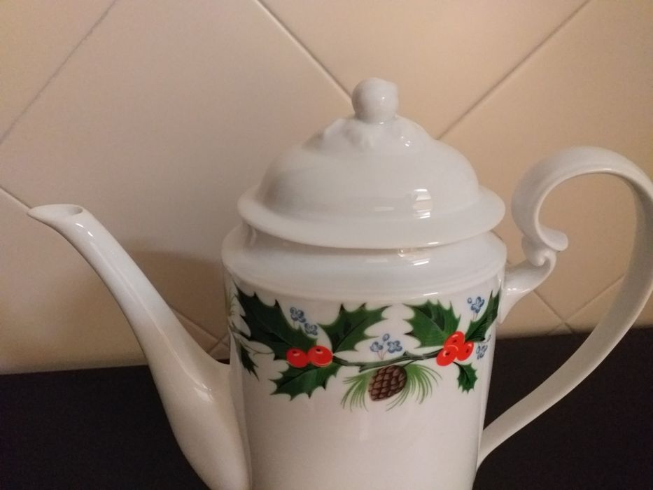 NOVO,Bule jarro café SPA azevinho,perfeito para Natal,EM MÃOveja zonas