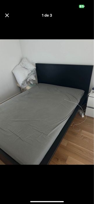 Estrado de cama + colchao 140cm por 200cm
