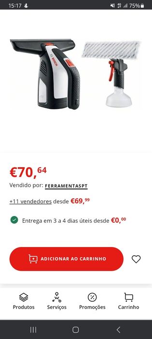 Bosh glassvac limpa vidros