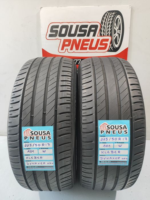 2 pneus semi novos 225-50R17 Kleber - Oferta dos Portes