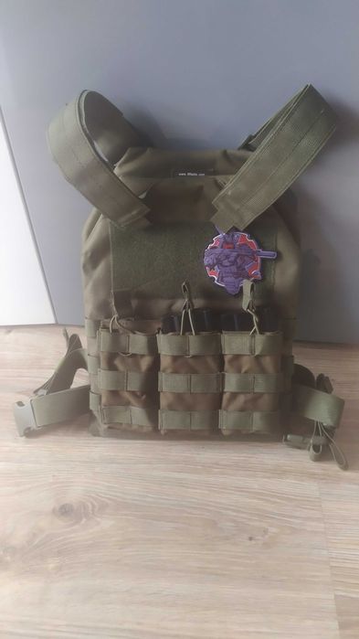 Nowa! Kamizelka taktyczna plate carrier Olive z ładownicą na magazynki
