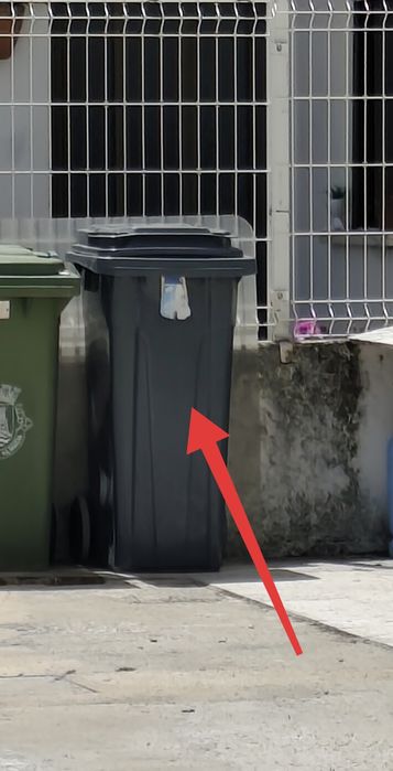 Contentor de lixo para rua/quintal