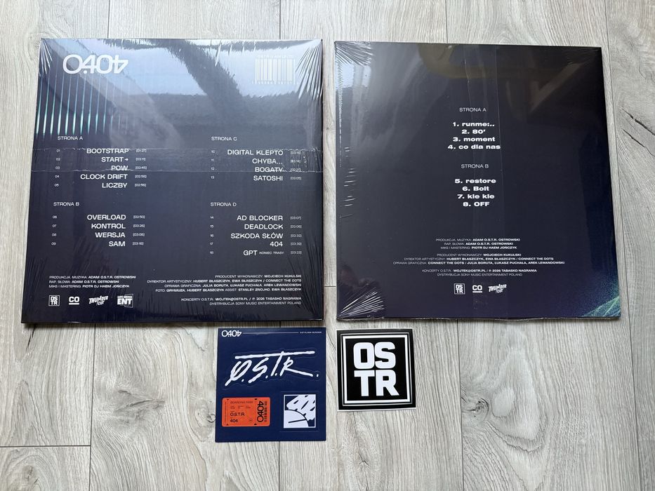 Zamienie OSTR 404 202 LP Winyl Limited Color Preorder + wlepki