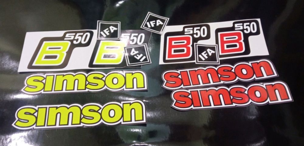 Наклейки на мотоцикл мопед скутер симсон simson b50 enduro electric 51