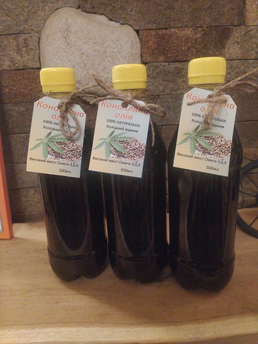 Продам лляну, гарбузову, конопляну олію та шрот макуху