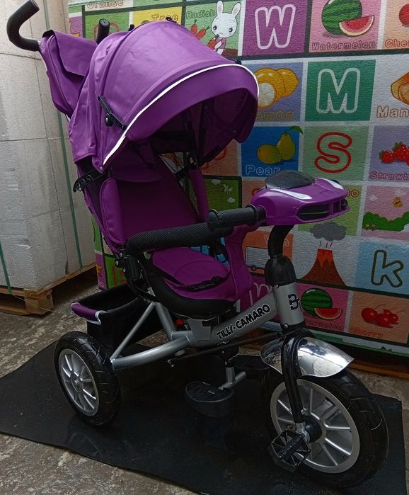 Продам детский музыкальный велосипед-коляска  Tilly Camaro почти новый.
