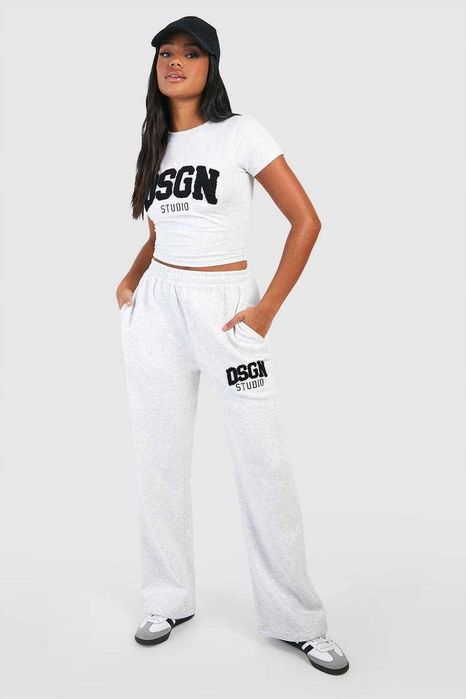 Jasnoszare spodnie dresowe Boohoo L/XL