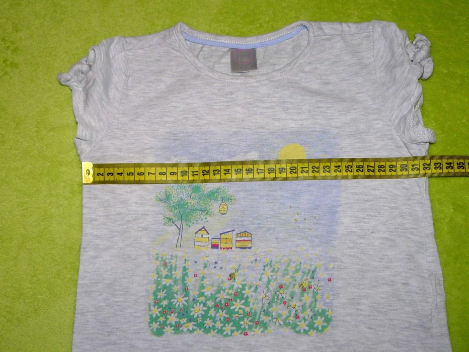 Чёрные джинсы Kiki&Koko + футболка Pepco на девочку 3-4 года. 104 см