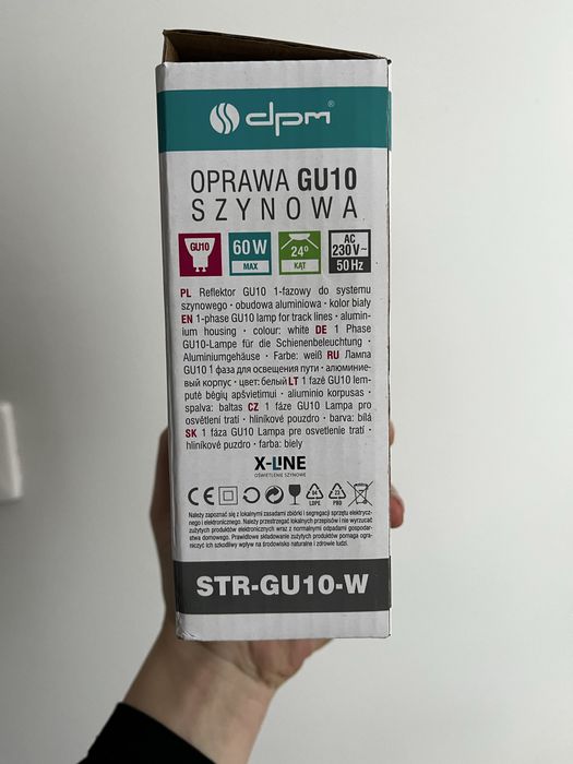 oprawa szynowa gu10 dpm