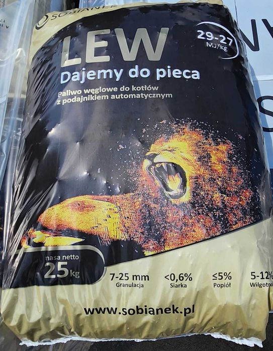 Węgiel groszek LEW SOBIANEK   - 1650 zł  -