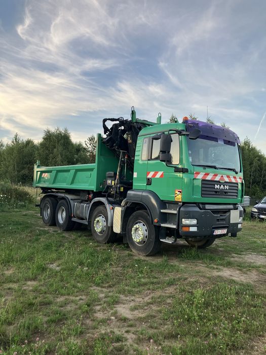 Usługi transportowe wywrotka z dźwigiem hds