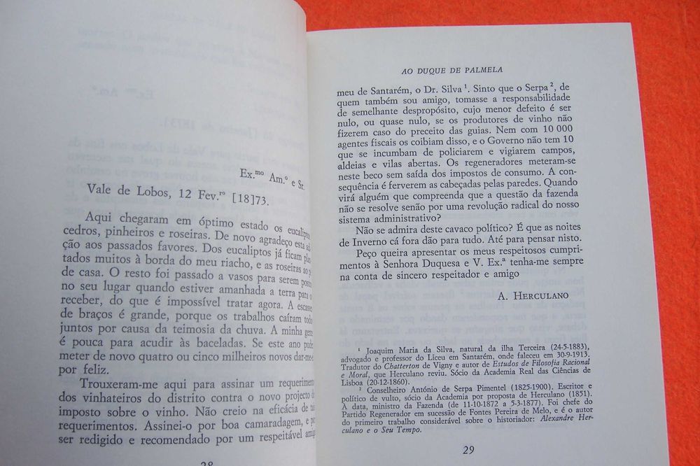 Cartas de Vale de Lobos ao 3º Duque de Palmela