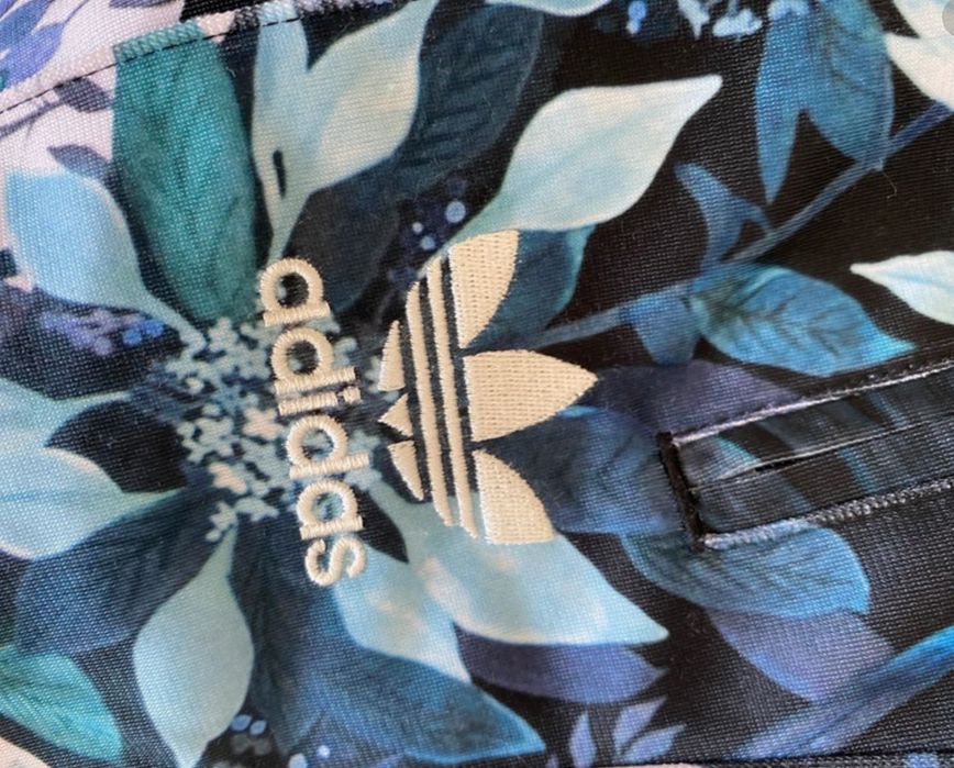 Adidas spodnie w kwiaty, rośliny, ogród Florera AB1988, 40 42