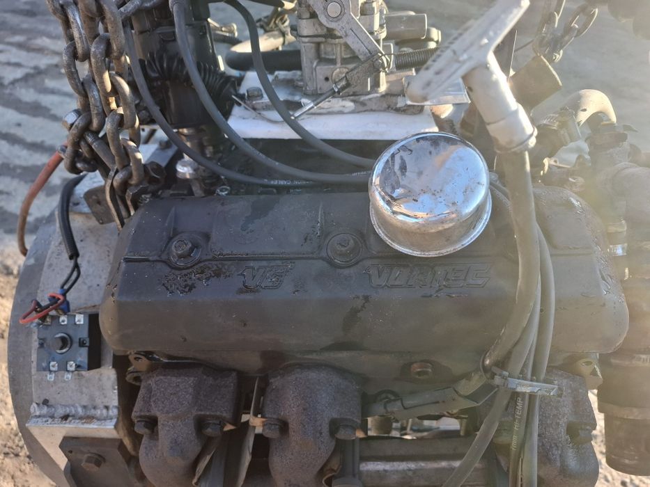 Silnik v6 vortec GM 4.3 wózek maszynowy v 6 wentylator  alternator