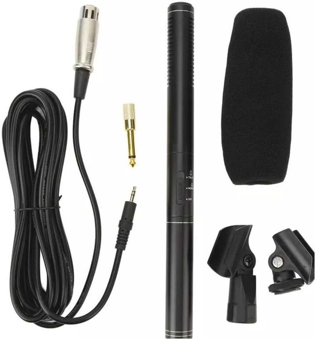 Microfone Shotgun Universal para Câmera
