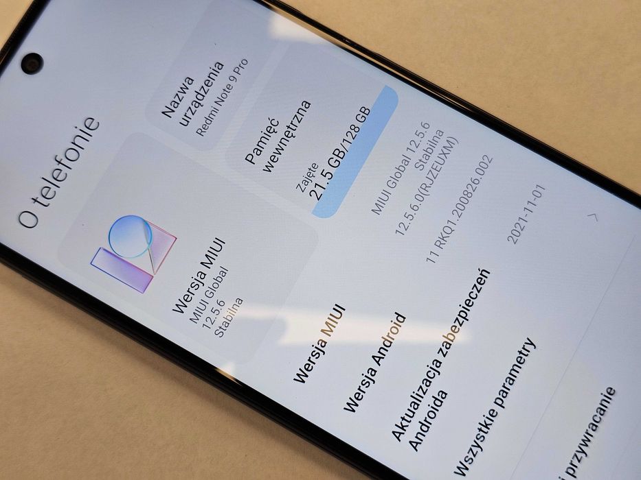 Xiaomi Redmi Note 9 PRO Dual SIM/ 6GB/ 128GB/ Niebieski / Grade B / + ładowarka