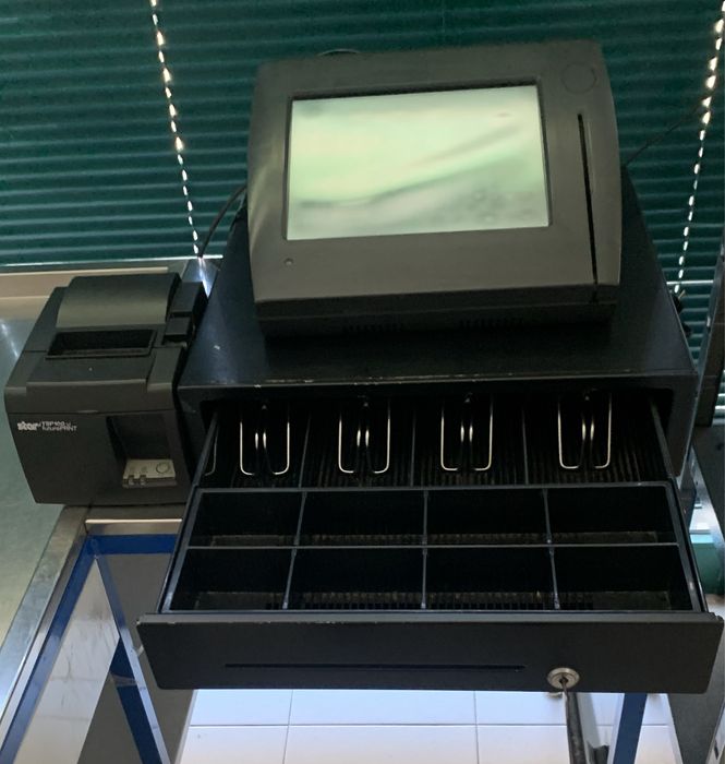 Maquina registadoria + impressora + caixa