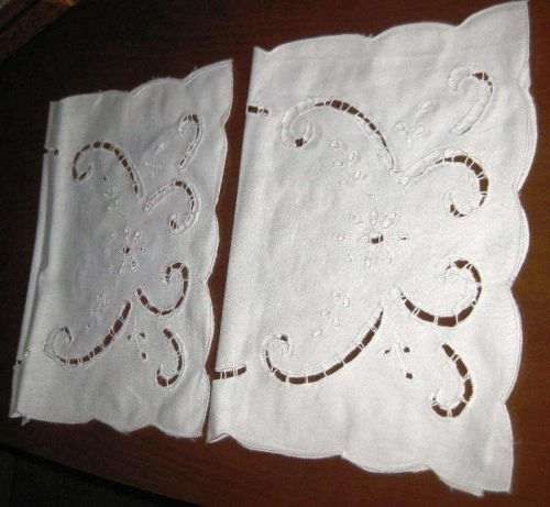 3 Panos em Linho Bordados NOVOS