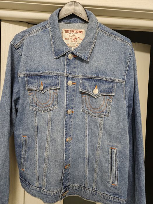 МУжской оригинальный джинсовый пиджак True Religion L