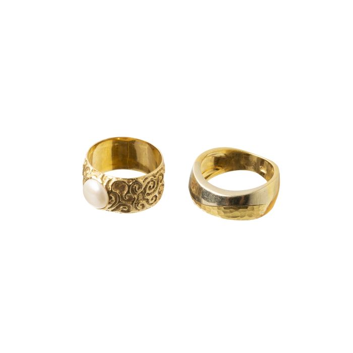 Joias - Dois anéis em ouro 19.2K