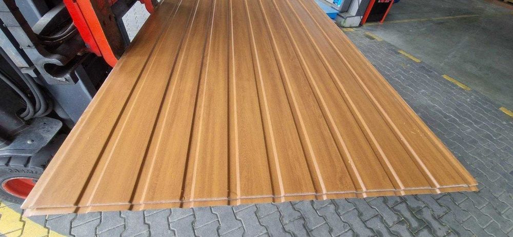 ORZECH CHESNUT blacha 2 gatunek panelowa T6 ściany garaż podbitka