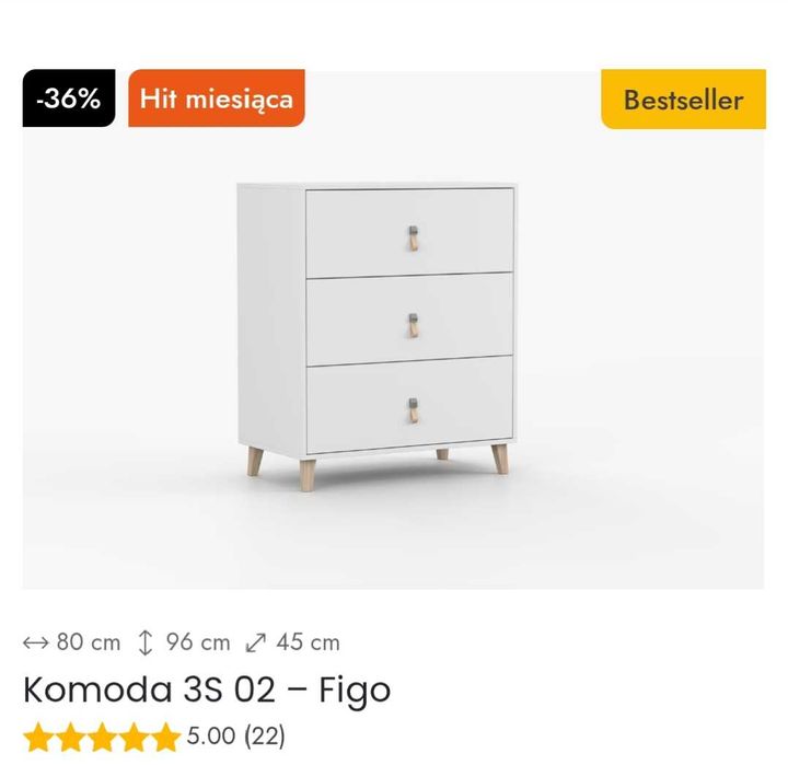 Komoda biała. Nowa