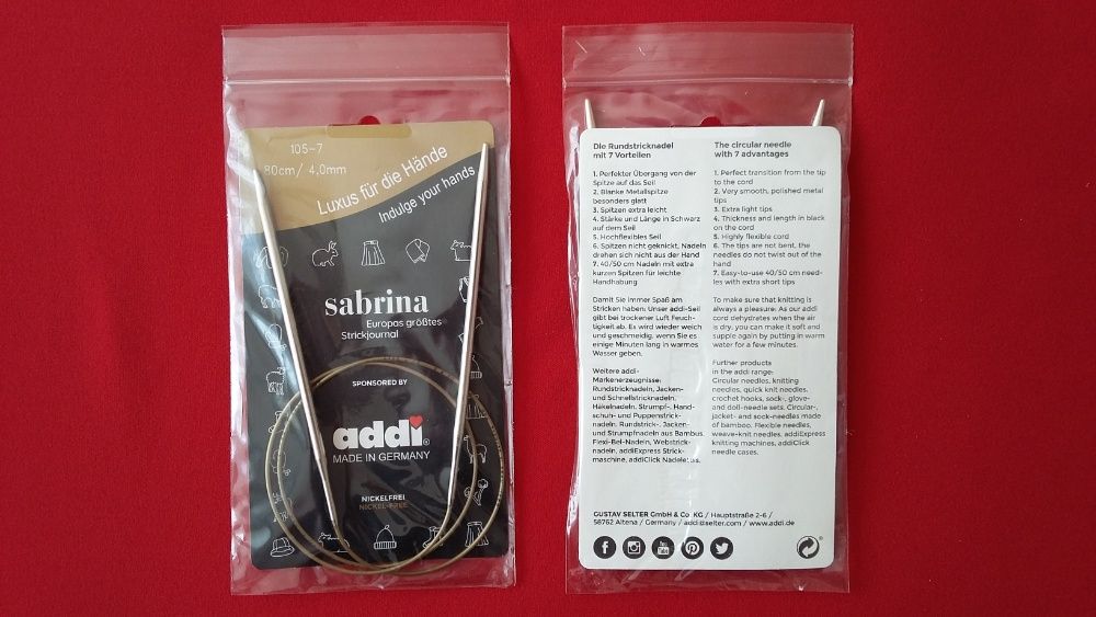 DRUTY ADDI Na żyłce 80 cm/4,0 mm NOWE Duża ilość RABAT GRATISY